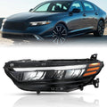 TUSDAR Headlight Assembly [Full LED Reflect] for 2023 2024 2025 Honda Accord OEM Headlamp Replacement w/DRL Tube Signal (Left Driver Side)