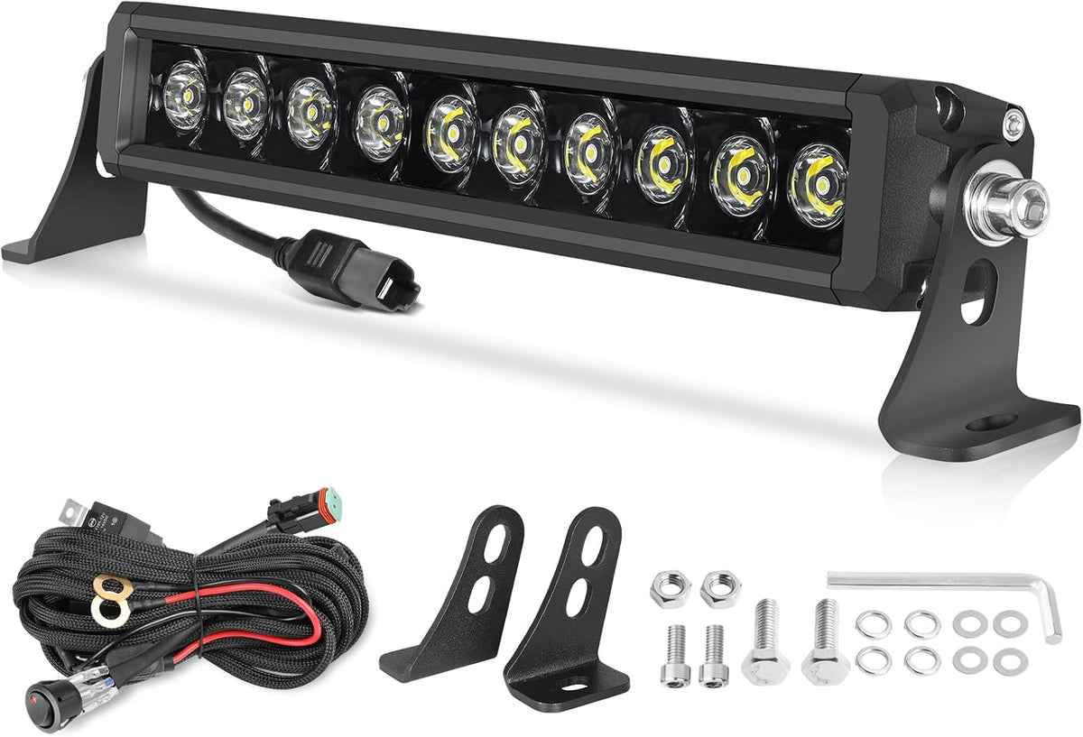 offroadtown 12'' 100w led light bar single row, main product view