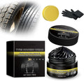 Tire Shine & Tyre Nourish Cream - Premium Wheel Restoration Wax - Long-Lasting Black Gloss Restorer Tyre Nourishing Paste for Cars, Trucks, Motorcycles - Professional Tire Dressing & Polish (1)