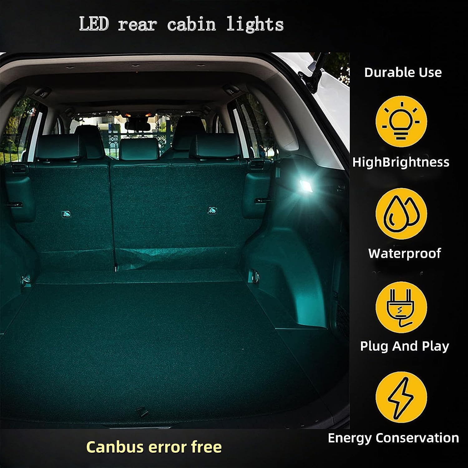 LED Trunk Cargo Light with Switch, Super Ice Bule Luggage Compartment Light Lamp Compatible with Toyota Highlander,Sienna,Venza,RAV4,Prius,Lexus RX350, CT200h, NX300h, GS350, Scion tC xB
