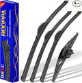 4 wipers Replacement for 2007-2014 Toyota FJ Cruiser, Windshield Wiper Blades by ROOPPA
