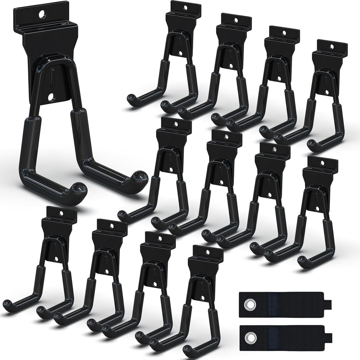 3-H Slat Wall Hooks 12 Pack 4.5 Inch, Slatwall Hooks U Shape, Slatwall