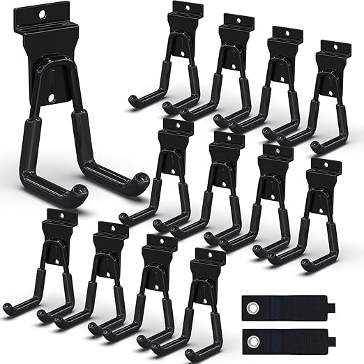 3-H Slat Wall Hooks 12 Pack 4.5 Inch, Slatwall Hooks U Shape, Slatwall by 3-H