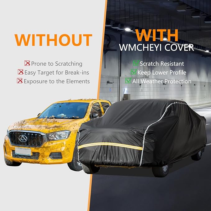 Pickup Truck Cover Waterproof All Weather, Outdoor Sun UV Rain Pickup Protection - Image 2