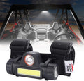 KEMIMOTO UTV Dome Light Roll Bar Cage Mount USB Rechargeable 1-Pack | UTV Interior Lights Two Light Modes Compatible with Polaris RZR Can Am X3 ATV Golf Cart Boat for 1.5 in-2.0 in Roll Cage
