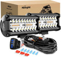 nilight 6.5inch off-road led light bar white amber, main product view