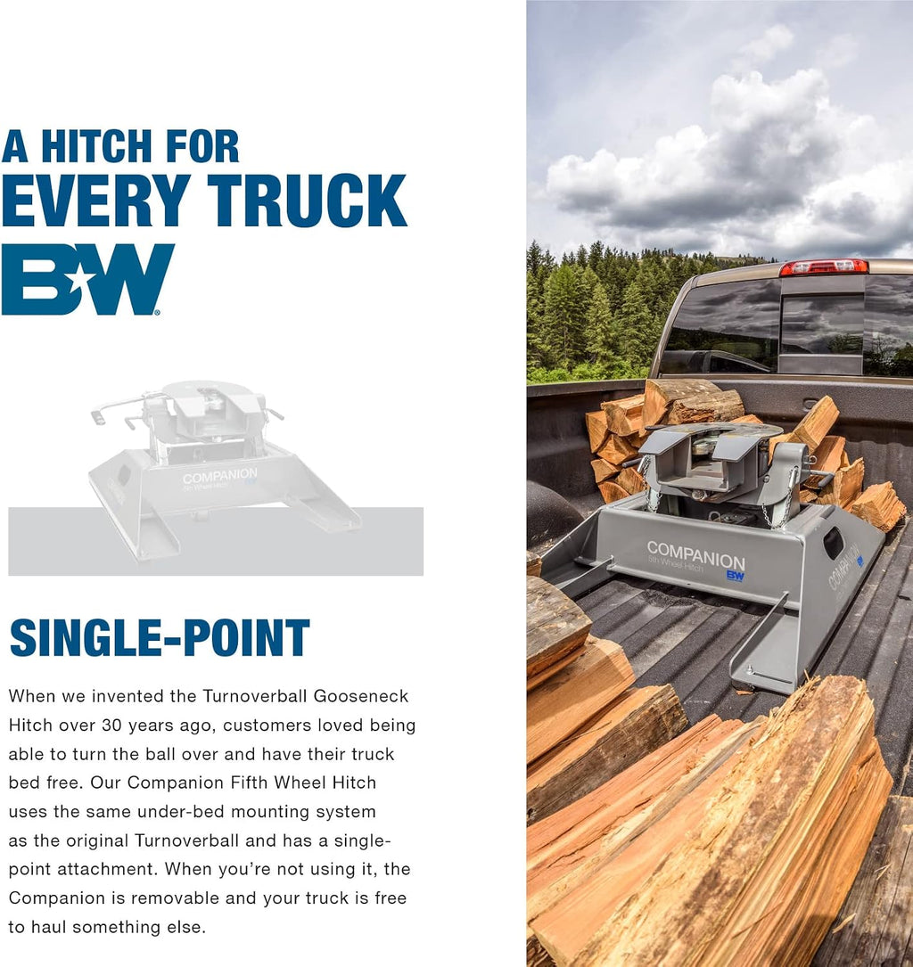 B&W Trailer Hitches Companion Fifth Wheel Hitch - RVK3500
