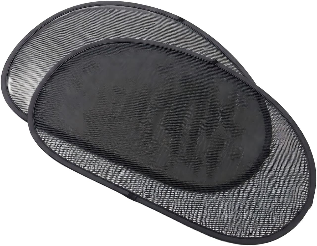 2 PCS Car Side Window Shades, Glare & Heat Blocking Visor Side Window Sun Shade Blocker, One-way Visibility Mesh Privacy Protection Sunshade with Suction, Universal for Most Cars SUVs (Black)