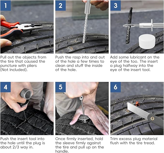 PINKJOY Tire Plug Kit with Plugs 36 Pcs - Image 5