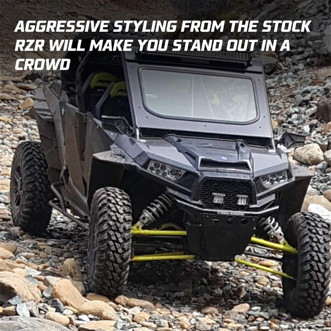 KIWI MASTER Turbo Hood Scoop for 2014-2018 Polaris RZR XP 900 1000 S Accessories Black 2881467