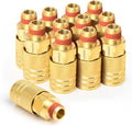 gasher 12pcs 1/4-inch brass male industrial coupler,1/4 inch, main product view