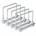 5 Pack Square Trailer Pin 1/4 inch x 2-3/4 inch, Heavy Duty Shaft Locking Pin, Carbon Steel Hitch Latch Pin with Safety Wire Lock, Trailer Tongue Pin for Farm, Lawn, Garden, Towing Couplers