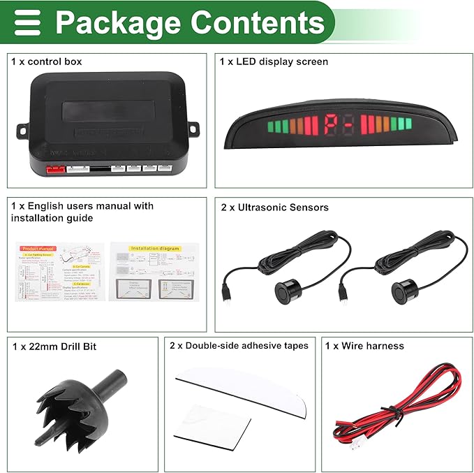 Motoforti Universal Car Auto Vehicle Reverse Backup Radar System Reverse - Image 8