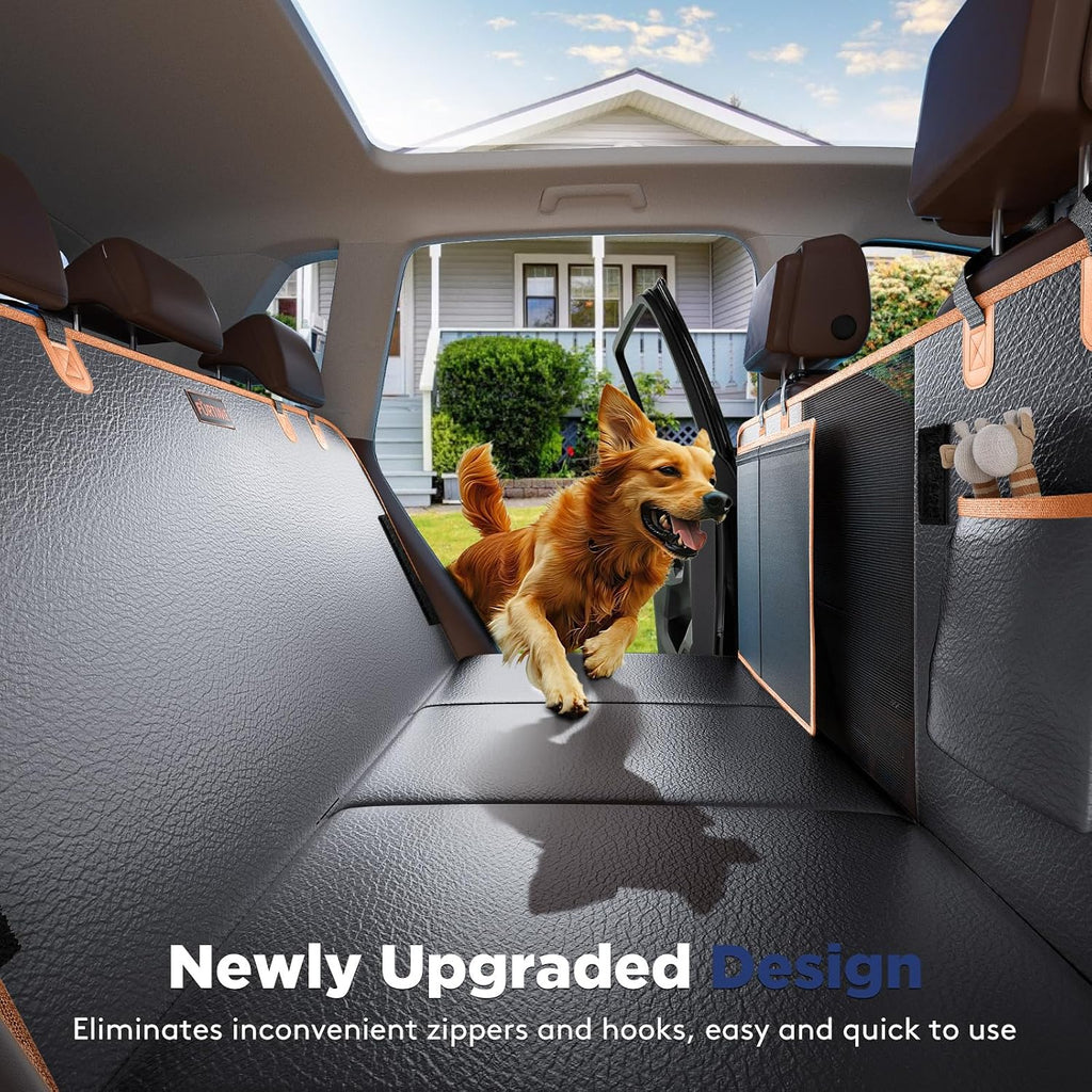 furtime dog car seat cover for back seat, front angle view