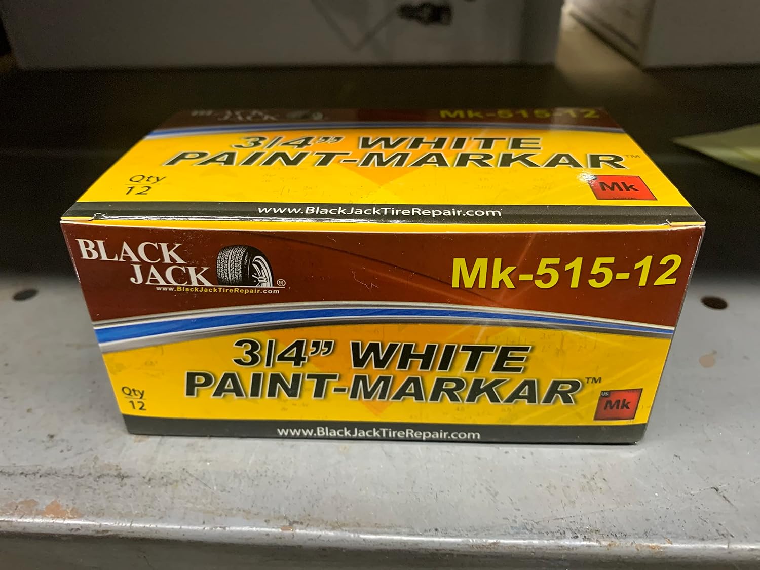 White Tire Paint Markar 3/4" Pack of 12