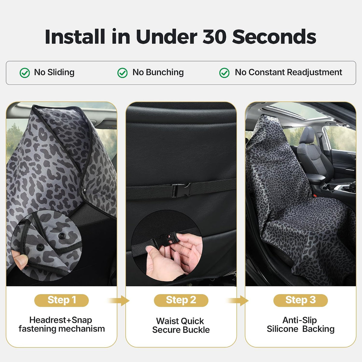 car seat cover towel, seat cover protector, waterproof showing dimensions