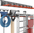 EVERHANGER Garage Tool Storage Organizer Wall Mount, Versatile Garden Tool Rack