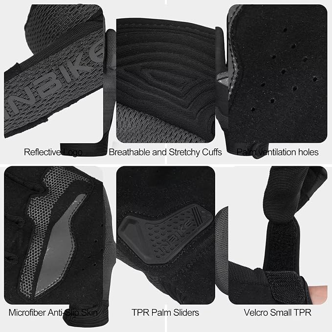 INBIKE Breathable Mesh Motorcycle Gloves - Image 7