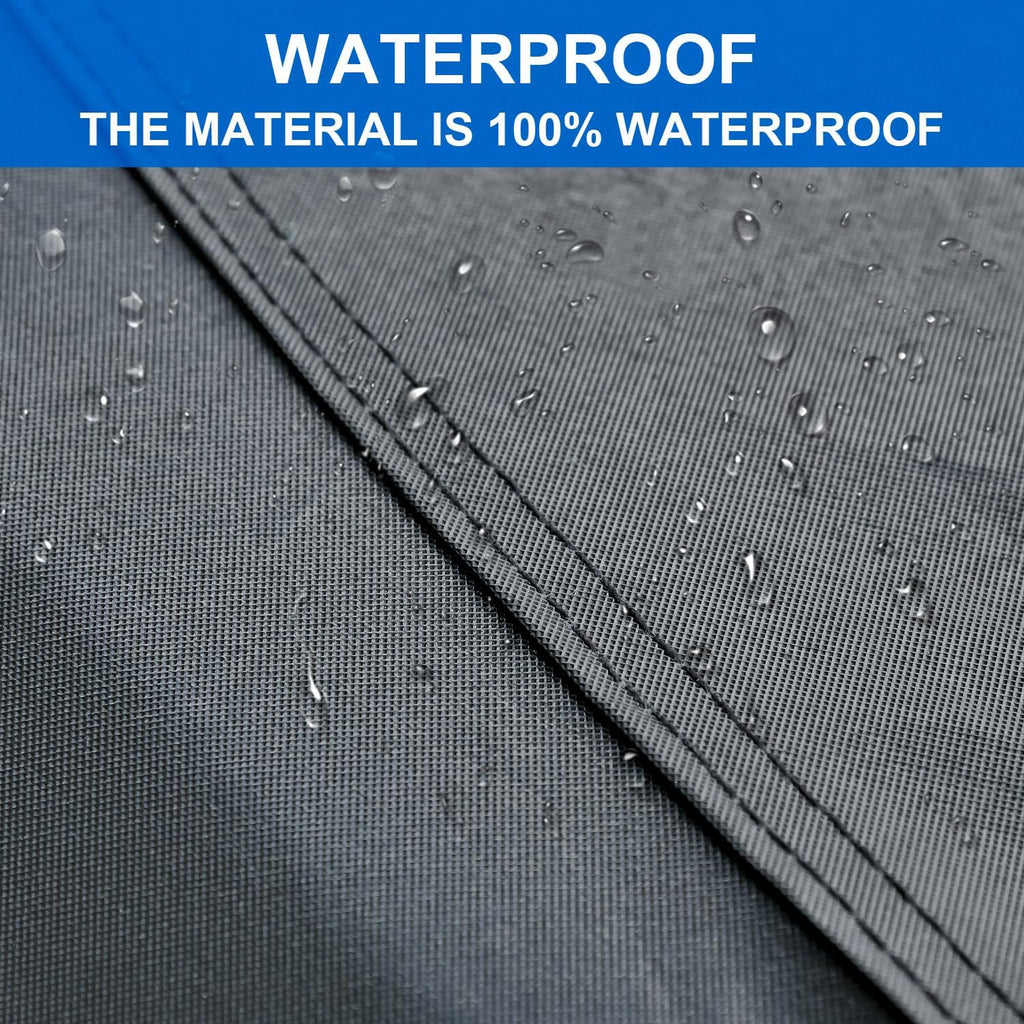 Kayme Half Car Cover, Windshield Cover for Ice and Snow Top with Reflective Straps, Roof Cover Waterproof All Weather Dust, Sun Protection. Front Rear Window Cover Fit SUV. YL (143''-157'')