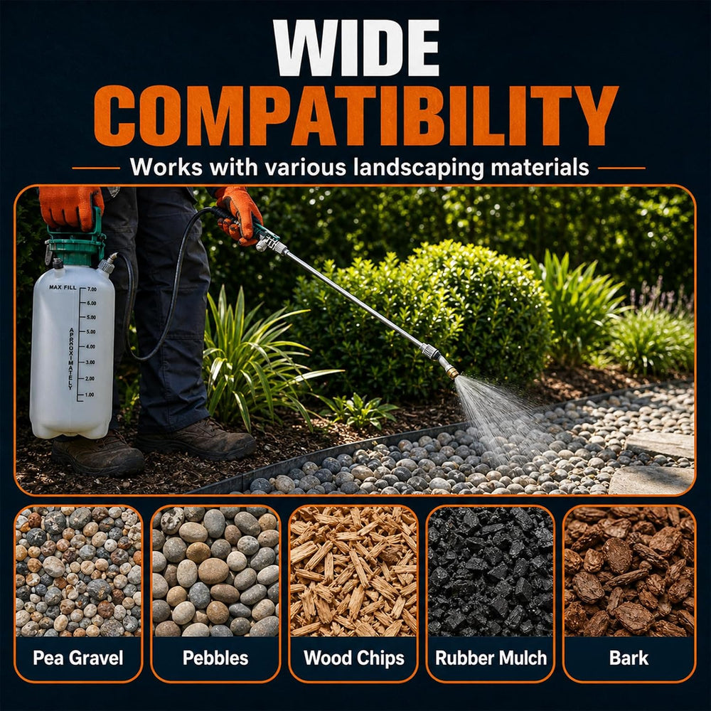 1 Gallon Ready to Use Mulch Glue for Landscaping, Ready to Spray Pea Gravel G...