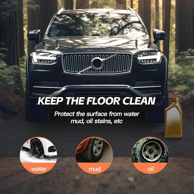 36"x60" Garage Floor Mat & Oil Spill Mat, Heavy Duty Under Car Mat - Image 3