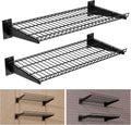 garage wall shelving 24"x12" 2-pack, wire wall shelves, main product view