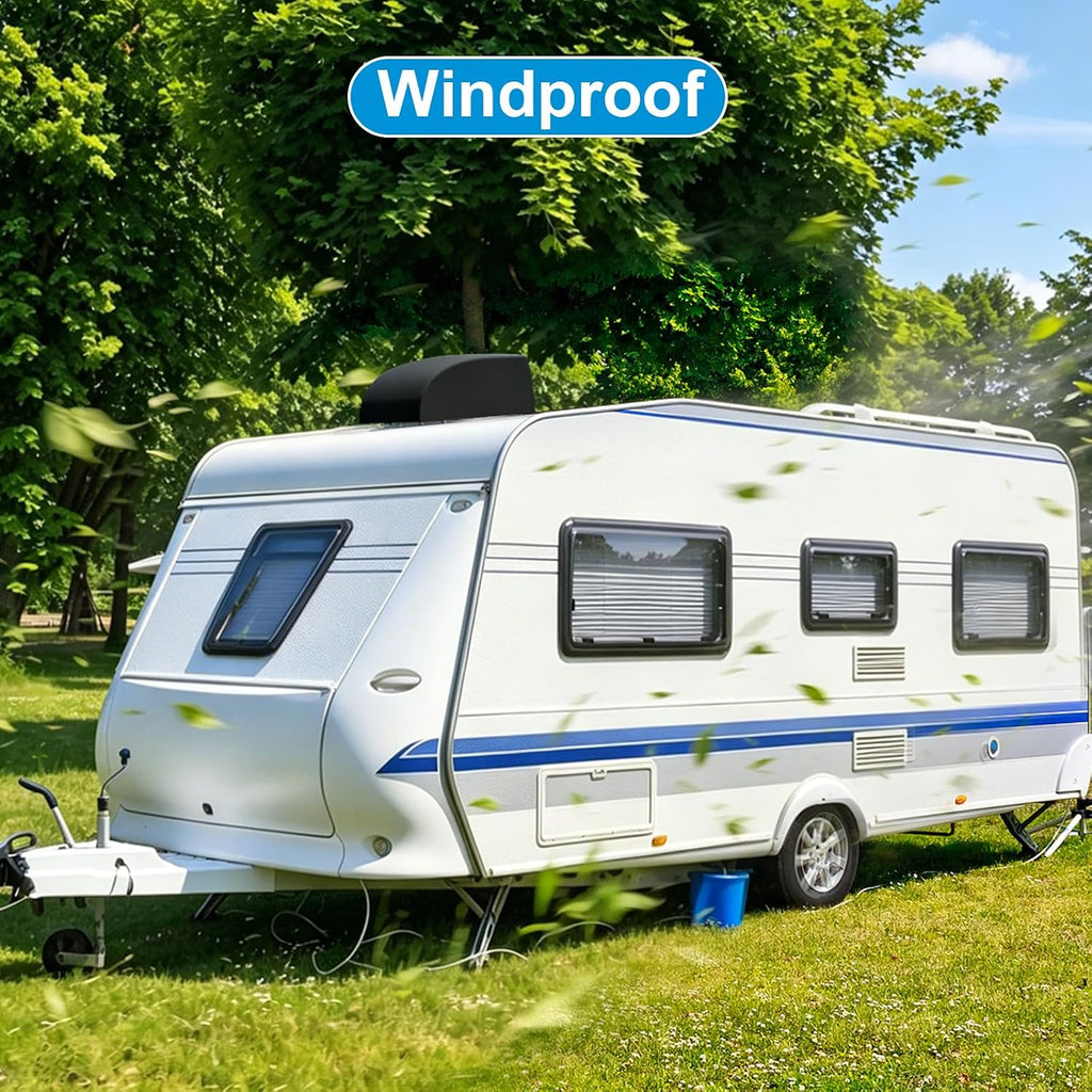 RV Camper Air Conditioner Cover Trailer AC Covers for RV Roof Unit, 600D Oxford Cloth Fits Dometic FreshJet 3, ASA, VEVOR, Furrion RVs Air Conditioner Winter Covers for Outside - RV A/C Cover for Roof