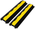 2 Pack Rubber Cable Ramp Hose Cable Protector Ramp 1 Channel 22000Lbs Load