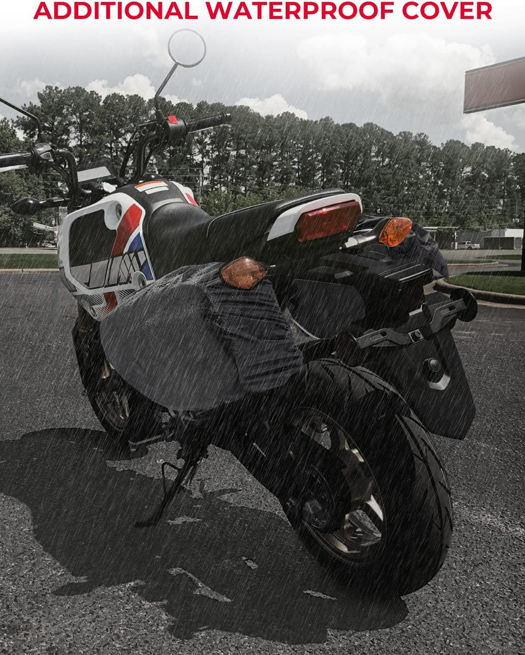 KEMIMOTO Expandable Motorcycle Saddlebags Bag 24-30L (15L*2) Fit for Mini Motorcycle Scooter Sport Bike Dual Sport ADV160 Ruckus Grom Navi Z125 Ninja 400/500 GSX-R600 YZF-R6 Side Bags