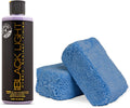 Chemical Guys Gap_619_16 Black Light Hybrid Radiant Finish Color Enhancer (16 oz) MIC_292_02 Premium Grade Microfiber Applicator, Blue (Pack of 2)
