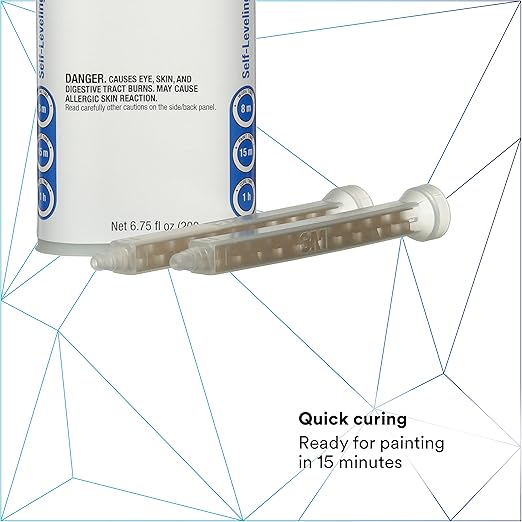 3M Self-Leveling Seam Sealer, Quick-Curing Epoxy, 200 mL/6.75 fl oz Cartridge - Image 3