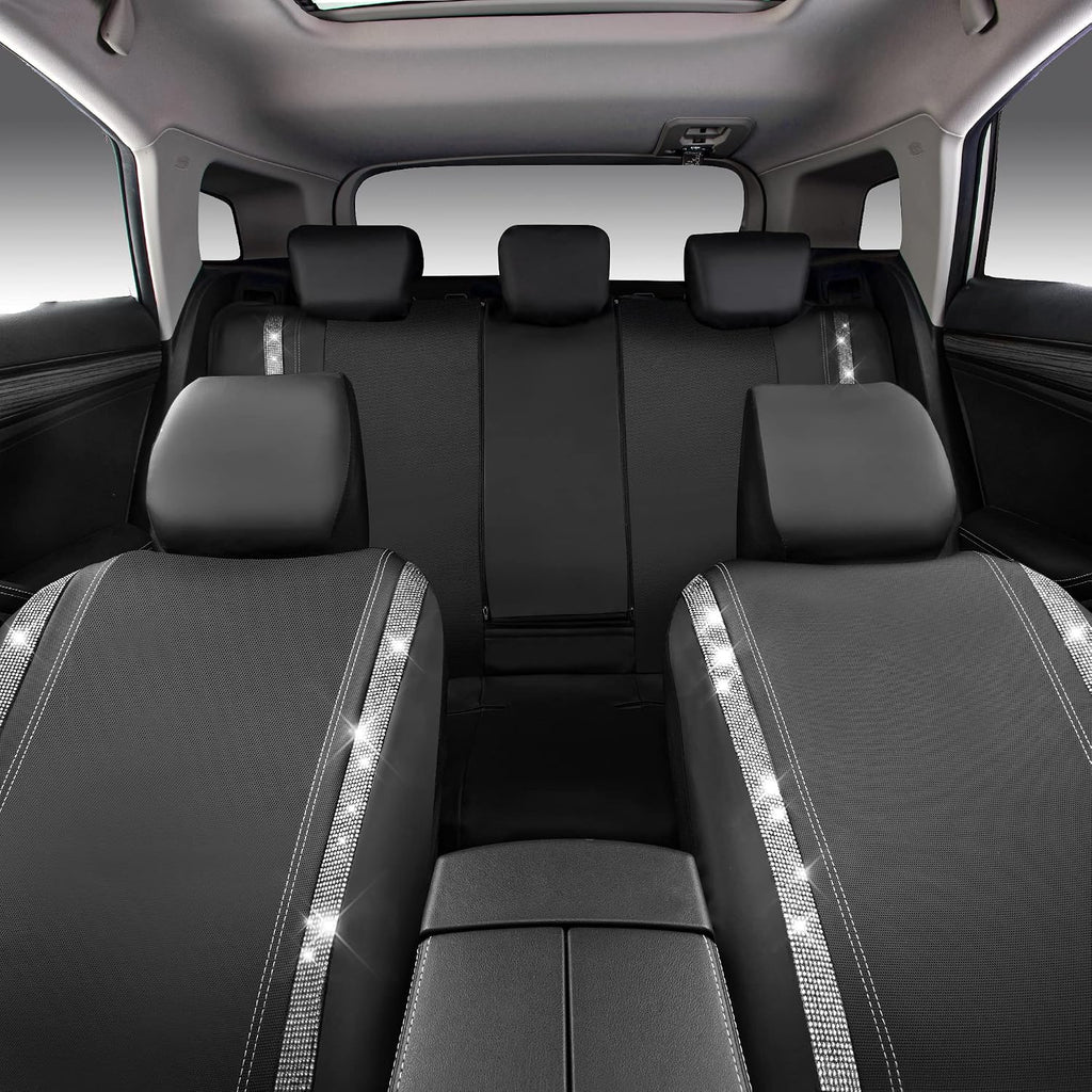 car pass bling diamond car seat covers full, package contents