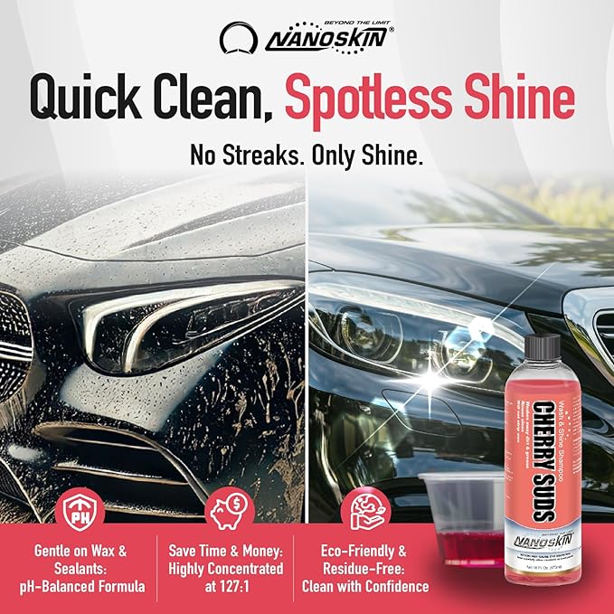 Nanoskin CHERRY SUDS Foaming Car Wash Shampoo 1 Gallon - Image 5