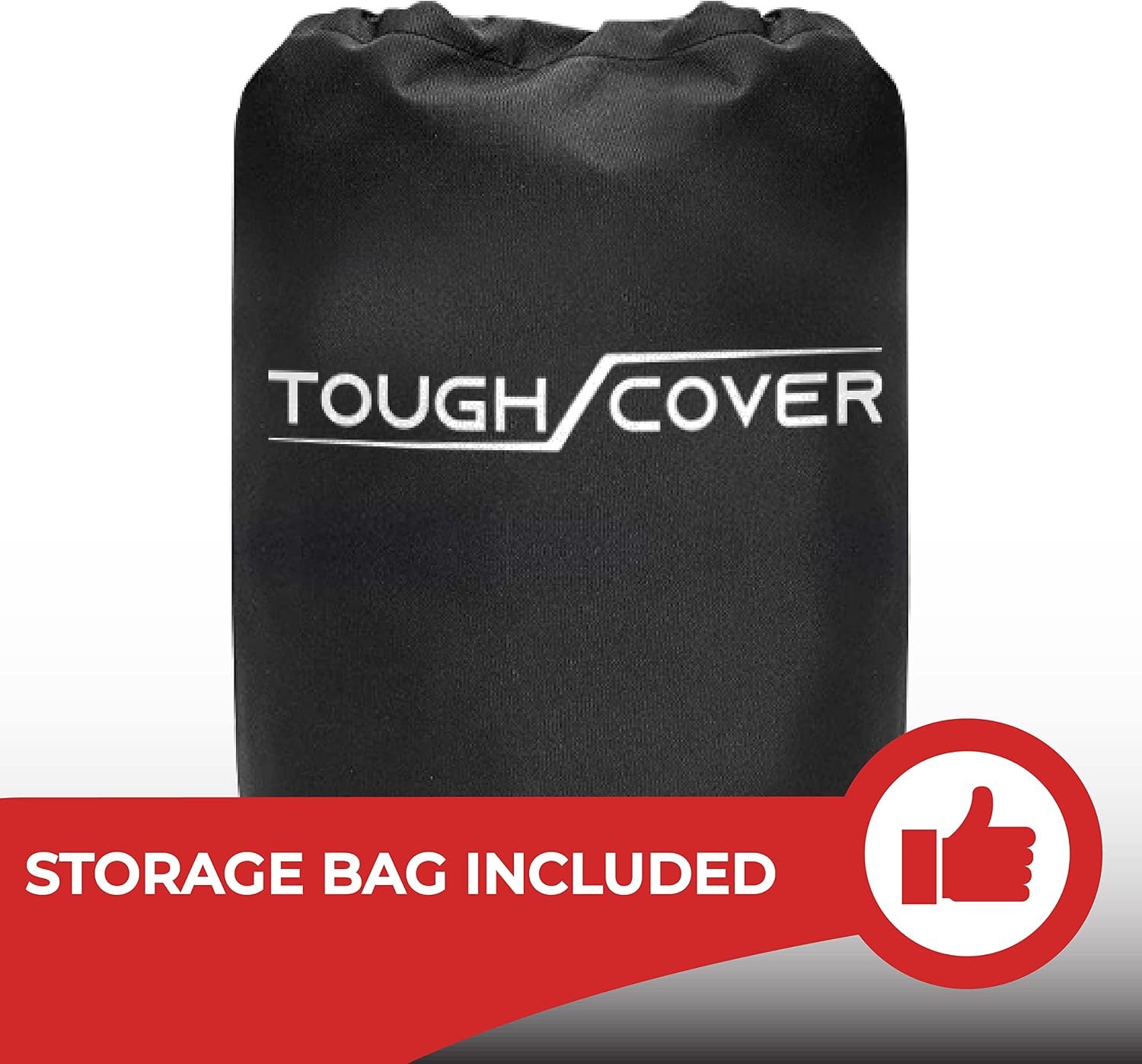 Tough Cover ATV Cover - Standard Size, Black - Built-in Storage Bag for ATV Storage - All-Weather Waterproof Cover - UV Protection for All-Weather Use