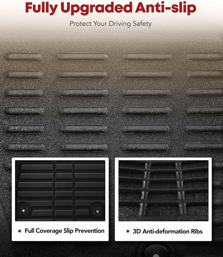 YHTAUTO Automotive All Weather Floor Mats Compatible - Image 4