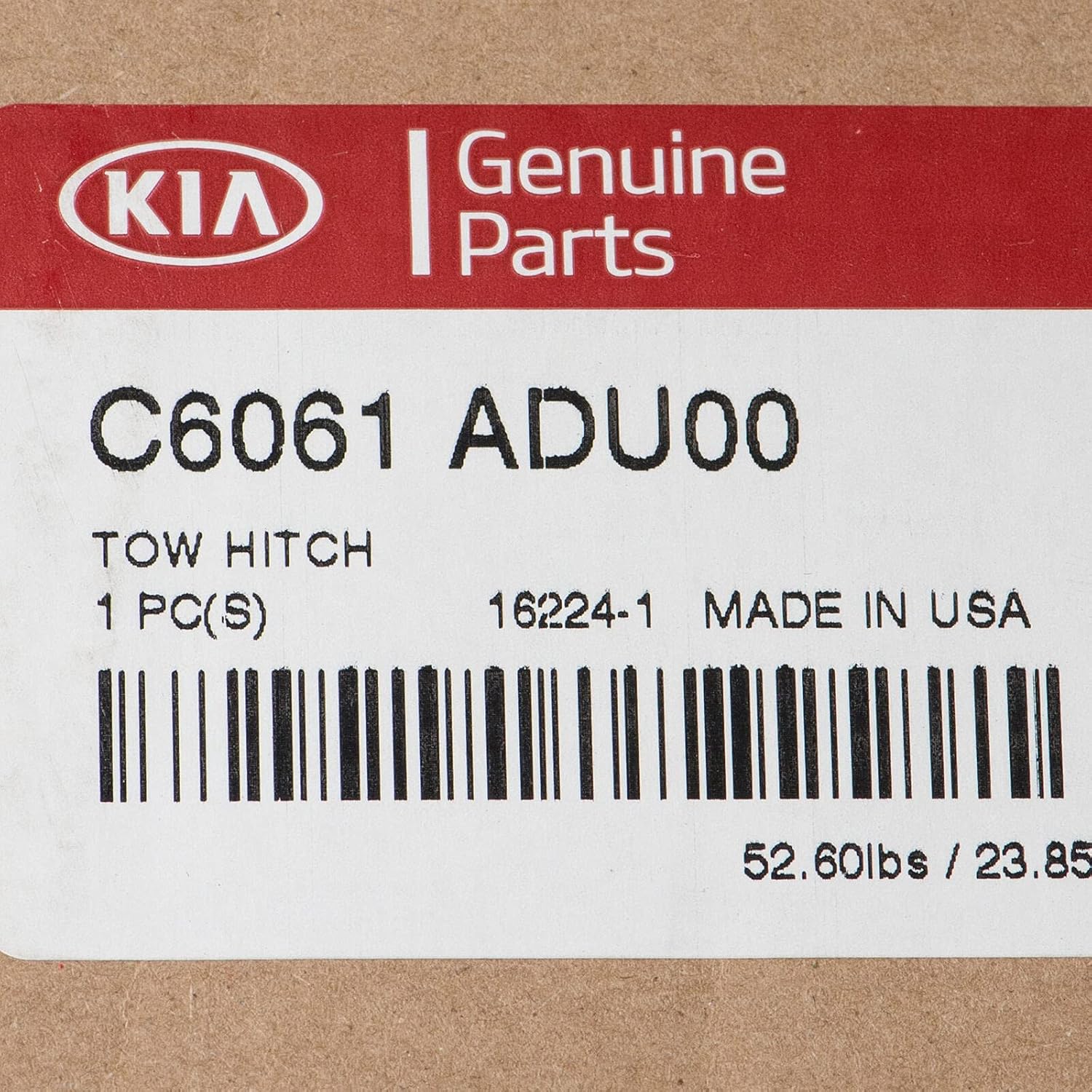 Kia Genuine C6061-ADU00 Towing Hitch