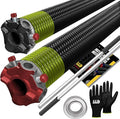 Garage Door Torsion Springs 207x2x20 Includes 1” Steel Bearing, and Winding Bars by GASHardware
