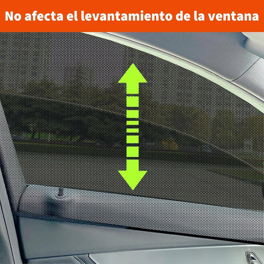 4 Pcs Car Window Shades for Chevy Sonic 2012-2022 Spark 2011-2022, Breathable Mesh Side Sun Stretch Screens for Camping, Heat Block UV Protection, Block Sun Glare