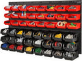 vevor 48-bin wall mounted storage bins parts rack, main product view