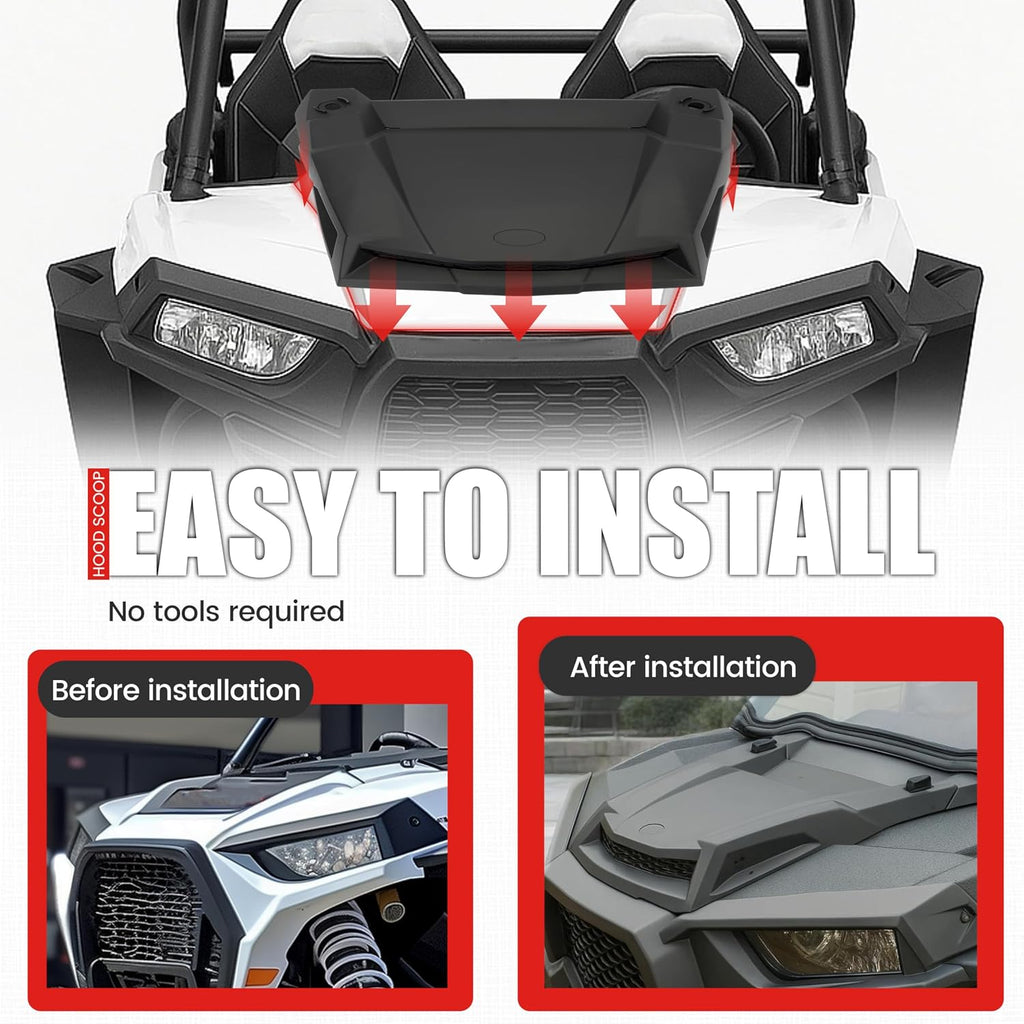 Kojem Hood Scoop Compatible With 2014-2018 Polaris RZR XP 1000; 2014-2018 RZR XP 4 1000/XP 1000; 2015-2020 900/S/XC; 2016-2020 1000 S Replacement for 2881467 NOT for RZR Turbo