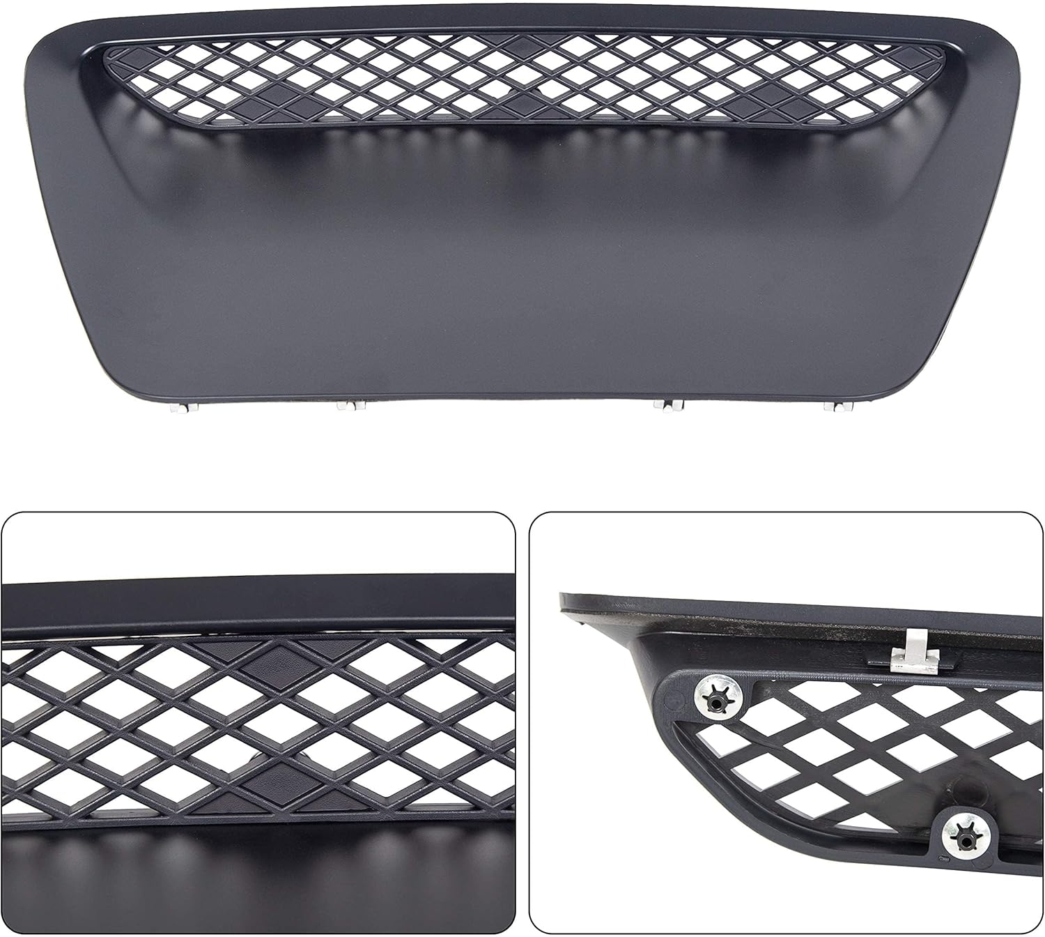 ECOTRIC Front Hood Scoop Molding Bezel Compatible with 2004-2005 Dodge Ram 1500 SRT Replace for YL23TZZAB 5029770AA Air Flow Intake Scoop Cover Hood Vent Grille