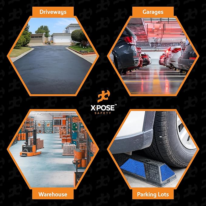 Xpose Safety 72" Heavy Duty Rubber Parking Stopper – Bulk Full Pallet 50 Pack - Image 7