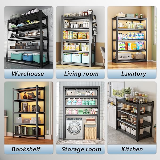 【Industrial Metal Adjustable Storage Shelving Units】Heavy Duty Steel Wire Rack - Image 8