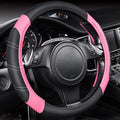 CAR PASS Line Rider Microfiber Leather Sporty 14.5-15 inch Steering Wheel Cover by CARPASS