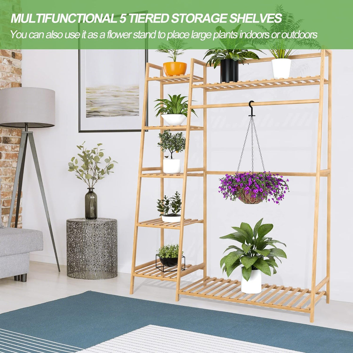 reliancer bamboo clothing garment rack,free standing clothes coat on a desk or shelf