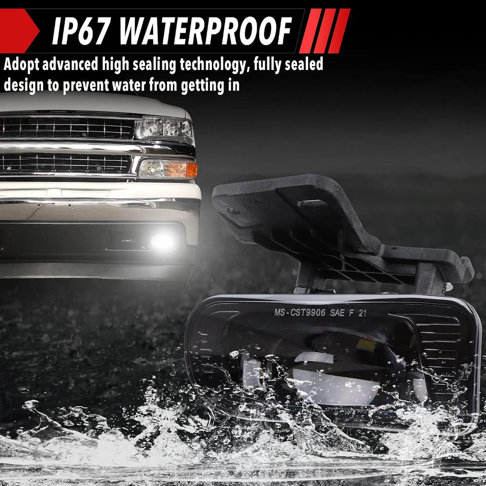 DOT LED Fog Lights for 1999-2002 GMC Sierra, 2000-2006 GMC Yukon/Yukon XL