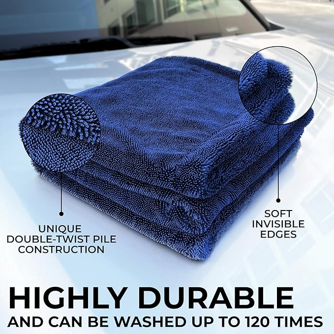 Large Car Drying Towel, 1300 GSM Professional Car Towel - Image 2