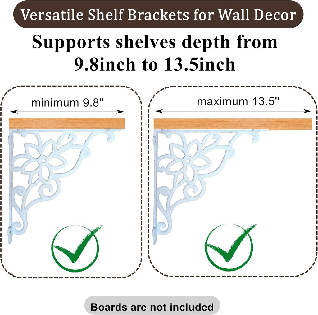 z metnal cast iron heavy duty shelves bracket showing dimensions
