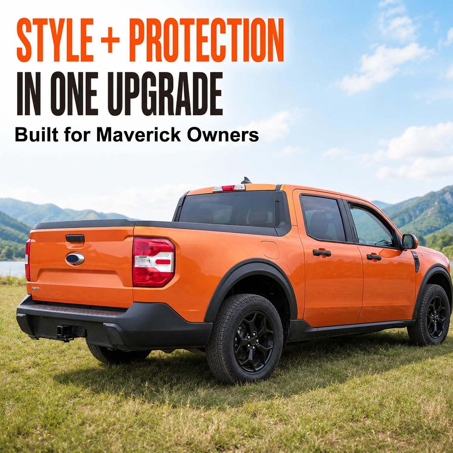Mabett Fender Flares for Ford Maverick 2026 2022-2025, Front and Rear Wheel Eyebrow Maverick Accessories 4PCS Fender Trim