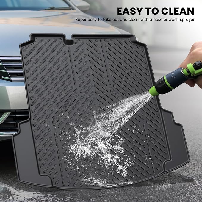 LASFIT Cargo Mat for Volkswagen Jetta 2011-2018, Custom Fit All-Weather TPE - Image 6